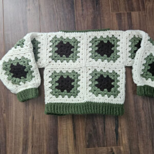 The Granny Square Crochet Sweater - Boys & Girls - Forest Blossom