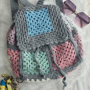 The Cozy Carryall Backpack - Heather Grey & Muted Pastels